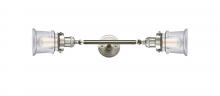 Innovations Lighting 208L-SN-G182S - Canton - 2 Light - 6 inch - Brushed Satin Nickel - Adjustable Bath Vanity Light