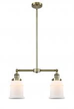 Innovations Lighting 209-AB-G181 - Canton - 2 Light - 21 inch - Antique Brass - Stem Hung - Adjustable Island Light