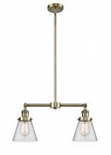 Innovations Lighting 209-AB-G62 - Cone - 2 Light - 21 inch - Antique Brass - Stem Hung - Adjustable Island Light