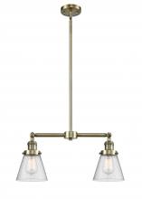 Innovations Lighting 209-AB-G64 - Cone - 2 Light - 21 inch - Antique Brass - Stem Hung - Adjustable Island Light