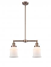 Innovations Lighting 209-AC-G181 - Canton - 2 Light - 21 inch - Antique Copper - Stem Hung - Adjustable Island Light
