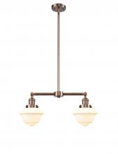 Innovations Lighting 209-AC-G531 - Oxford - 2 Light - 24 inch - Antique Copper - Stem Hung - Adjustable Island Light