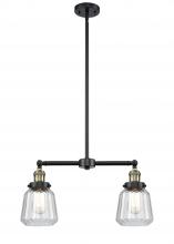 Innovations Lighting 209-BAB-G142 - Chatham - 2 Light - 21 inch - Black Antique Brass - Stem Hung - Adjustable Island Light