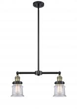 Innovations Lighting 209-BAB-G182S - Canton - 2 Light - 21 inch - Black Antique Brass - Stem Hung - Adjustable Island Light
