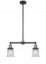 Innovations Lighting 209-BAB-G184S - Canton - 2 Light - 21 inch - Black Antique Brass - Stem Hung - Adjustable Island Light
