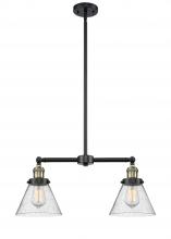 Innovations Lighting 209-BAB-G44 - Cone - 2 Light - 21 inch - Black Antique Brass - Stem Hung - Adjustable Island Light