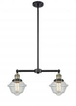 Innovations Lighting 209-BAB-G534 - Oxford - 2 Light - 24 inch - Black Antique Brass - Stem Hung - Adjustable Island Light