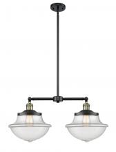 Innovations Lighting 209-BAB-G542 - Oxford - 2 Light - 25 inch - Black Antique Brass - Stem Hung - Adjustable Island Light