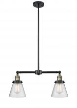 Innovations Lighting 209-BAB-G64 - Cone - 2 Light - 21 inch - Black Antique Brass - Stem Hung - Adjustable Island Light