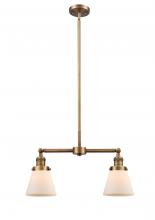 Innovations Lighting 209-BB-G61 - Cone - 2 Light - 21 inch - Brushed Brass - Stem Hung - Adjustable Island Light