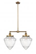 Innovations Lighting 209-BB-G664-12 - Bullet - 2 Light - 24 inch - Brushed Brass - Stem Hung - Adjustable Island Light