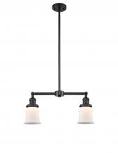 Innovations Lighting 209-BK-G181S - Canton - 2 Light - 21 inch - Matte Black - Stem Hung - Adjustable Island Light