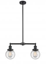 Innovations Lighting 209-OB-G204-6 - Beacon - 2 Light - 23 inch - Oil Rubbed Bronze - Stem Hung - Adjustable Island Light