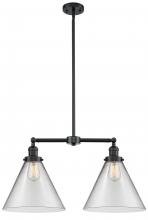 Innovations Lighting 209-OB-G42-L - Cone - 2 Light - 21 inch - Oil Rubbed Bronze - Stem Hung - Adjustable Island Light