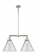 Innovations Lighting 209-PN-G42-L - Cone - 2 Light - 21 inch - Polished Nickel - Stem Hung - Adjustable Island Light
