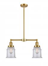 Innovations Lighting 209-SG-G182 - Canton - 2 Light - 21 inch - Satin Gold - Stem Hung - Adjustable Island Light