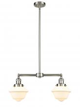 Innovations Lighting 209-SN-G531 - Oxford - 2 Light - 24 inch - Brushed Satin Nickel - Stem Hung - Adjustable Island Light