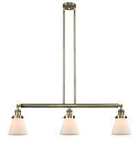 Innovations Lighting 213-AB-G61 - Cone - 3 Light - 39 inch - Antique Brass - Stem Hung - Adjustable Island Light