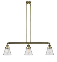 Innovations Lighting 213-AB-G62 - Cone - 3 Light - 39 inch - Antique Brass - Stem Hung - Adjustable Island Light
