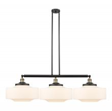 Innovations Lighting 213-BAB-G691-16 - Bridgeton - 3 Light - 50 inch - Black Antique Brass - Stem Hung - Adjustable Island Light