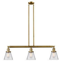 Innovations Lighting 213-BB-G62 - Cone - 3 Light - 39 inch - Brushed Brass - Stem Hung - Adjustable Island Light