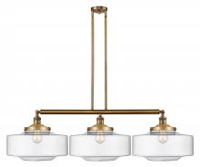 Innovations Lighting 213-BB-G692-16 - Bridgeton - 3 Light - 50 inch - Brushed Brass - Stem Hung - Adjustable Island Light