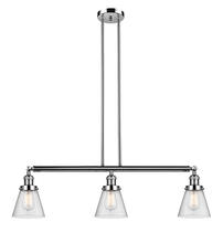 Innovations Lighting 213-PN-G64 - Cone - 3 Light - 39 inch - Polished Nickel - Stem Hung - Adjustable Island Light