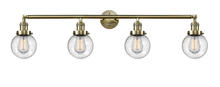 Innovations Lighting 215-AB-G204-6 - Beacon - 4 Light - 42 inch - Antique Brass - Adjustable Bath Vanity Light