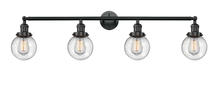 Innovations Lighting 215-BK-G204-6 - Beacon - 4 Light - 42 inch - Matte Black - Adjustable Bath Vanity Light