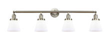 Innovations Lighting 215-SN-G61 - Cone - 4 Light - 42 inch - Brushed Satin Nickel - Adjustable Bath Vanity Light