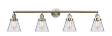 Innovations Lighting 215-SN-G62 - Cone - 4 Light - 42 inch - Brushed Satin Nickel - Adjustable Bath Vanity Light