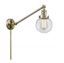 Innovations Lighting 237-AB-G202-6 - Beacon - 1 Light - 6 inch - Antique Brass -Adjustable Swing Arm