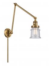 Innovations Lighting 238-BB-G184S - Canton - 1 Light - 8 inch - Brushed Brass -Adjustable Swing Arm
