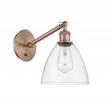 Innovations Lighting 317-1W-AC-GBD-752 - Bristol - 1 Light - 8 inch - Antique Copper - Adjustable Sconce