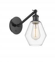 Innovations Lighting 317-1W-BK-G652-6 - Cindyrella - 1 Light - 6 inch - Matte Black - Adjustable Sconce
