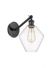 Innovations Lighting 317-1W-BK-G652-8 - Cindyrella - 1 Light - 8 inch - Matte Black - Adjustable Sconce