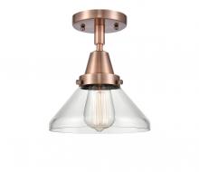Innovations Lighting 447-1C-AC-G4472 - Caden - 1 Light - 8 inch - Antique Copper - Flush Mount