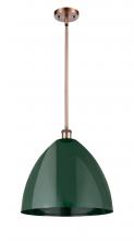 Innovations Lighting 516-1S-AC-MBD-16-GR - Plymouth - 1 Light - 16 inch - Antique Copper - Pendant
