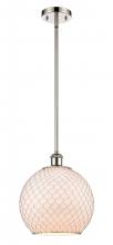 Innovations Lighting 516-1S-PN-G121-10CSN-LED - Farmhouse Chicken Wire - 1 Light - 10 inch - Polished Nickel - Mini Pendant