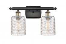 Innovations Lighting 516-2W-BAB-G112C-5CL - Cobbleskill - 2 Light - 15 inch - Black Antique Brass - Bath Vanity Light