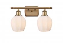 Innovations Lighting 516-2W-BB-G461-6 - Norfolk - 2 Light - 16 inch - Brushed Brass - Bath Vanity Light