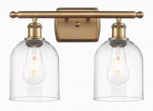 Innovations Lighting 516-2W-BB-G558-6CL - Bella - 2 Light - 16 inch - Brushed Brass - Bath Vanity Light