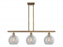 Innovations Lighting 516-3I-BB-G125-LED - Athens - 3 Light - 36 inch - Brushed Brass - Cord hung - Island Light