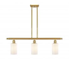 Innovations Lighting 516-3I-SG-G801 - Clymer - 3 Light - 36 inch - Satin Gold - Cord hung - Island Light