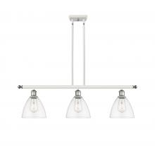 Innovations Lighting 516-3I-WPC-GBD-752 - Bristol - 3 Light - 36 inch - White Polished Chrome - Cord hung - Island Light
