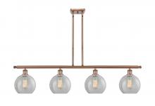 Innovations Lighting 516-4I-AC-G125 - Athens - 4 Light - 48 inch - Antique Copper - Cord hung - Island Light