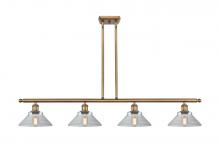 Innovations Lighting 516-4I-BB-G132 - Orwell - 4 Light - 48 inch - Brushed Brass - Cord hung - Island Light