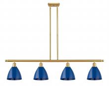 Innovations Lighting 516-4I-SG-MBD-75-BL - Plymouth - 4 Light - 48 inch - Satin Gold - Cord hung - Island Light