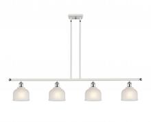 Innovations Lighting 516-4I-WPC-G411 - Dayton - 4 Light - 48 inch - White Polished Chrome - Cord hung - Island Light