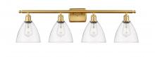 Innovations Lighting 516-4W-SG-GBD-752 - Bristol - 4 Light - 38 inch - Satin Gold - Bath Vanity Light